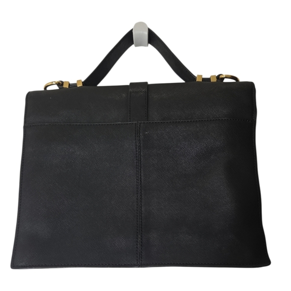 Badgley Mitchka Black Saffiano Leather Lena Satchel - Picture 4 of 15